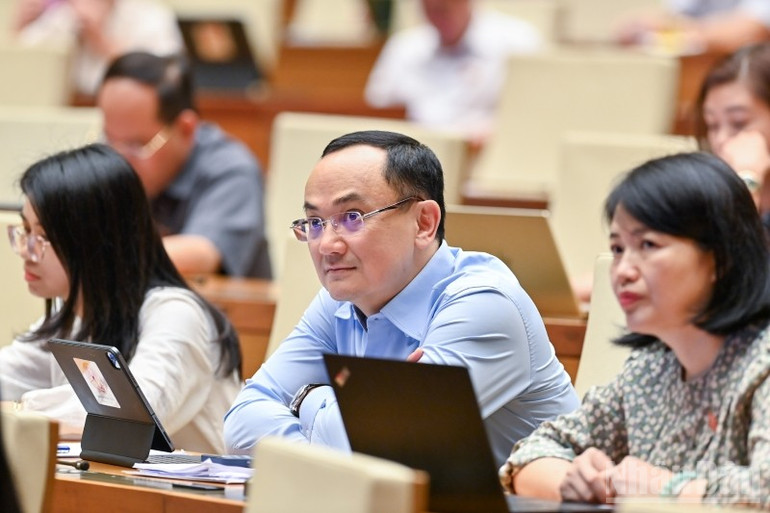 Các đại biểu tham dự phiên họp. (Ảnh: DUY LINH) ndo_br_bnd-6333.jpg