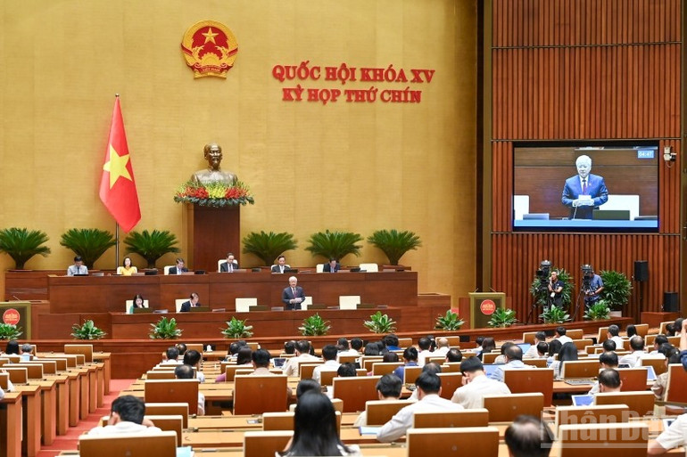 Quang cảnh phiên họp. (Ảnh: DUY LINH) ndo_br_bnd-6406.jpg