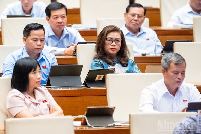 Các đại biểu Quốc hội tham dự phiên họp. (Ảnh: DUY LINH) ndo_br_z72-2623.jpg