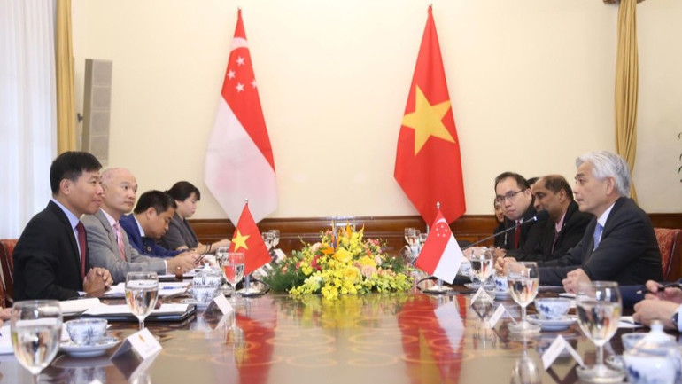 Kỳ họp lần thứ 17 Tham khảo chính trị Việt Nam-Singapore. (Ảnh: Báo Thế giới và Việt Nam) tkct-viet-nam-singapore-2992.jpg