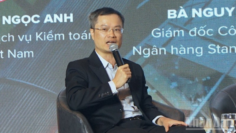 Ông Phan Ngọc Anh, Phó Tổng Giám đốc Dịch vụ kiểm toán, Deloitte Việt Nam. (Ảnh: TRUNG HƯNG) ndo_br_dsc03473-3653.jpg