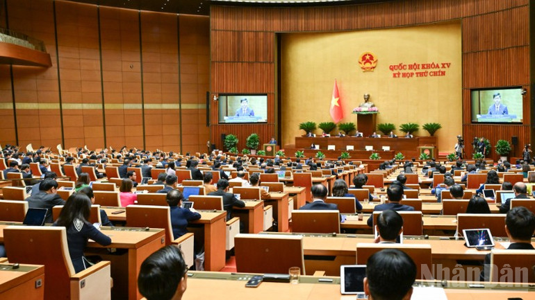 Quang cảnh phiên họp. (Ảnh: DUY LINH) ndo_br_bnd-1173-31.jpg