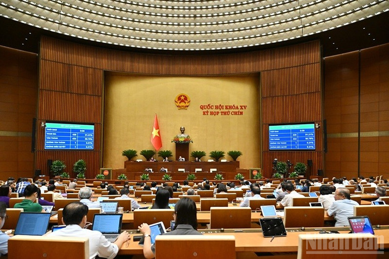 Quang cảnh phiên họp. (Ảnh: THỦY NGUYÊN) ndo_br_chi-1503.jpg