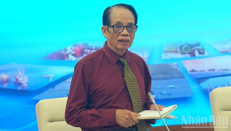 TS Ngô Đức Lâm - nguyên Phó Viện trưởng Viện Năng lượng, Bộ Công thương. (Ảnh: TRUNG HƯNG) ndo_br_dsc02305.jpg