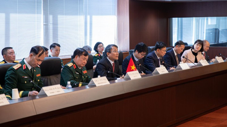 គណៈប្រតិភូវៀតណាមចូលរួមកិច្ចសន្ទនា។ (រូបថត៖ VNA) 3-3266.jpg