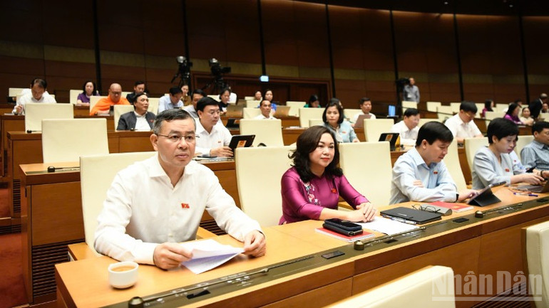 ប្រតិភូចូលរួមកិច្ចប្រជុំ។ (រូបថត៖ DUY LINH) ndo_br_img-20251029-084710-1173.jpg