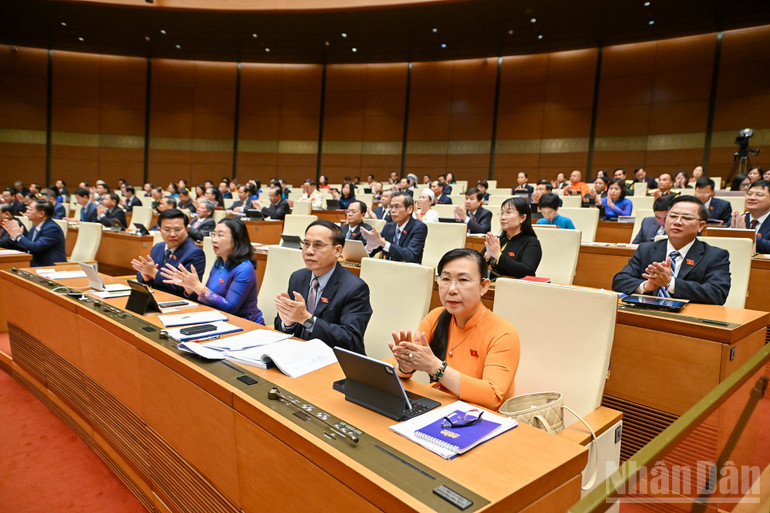 Các đại biểu Quốc hội tham dự phiên họp. (Ảnh: THỦY NGUYÊN) ndo_br_chi-3957.jpg