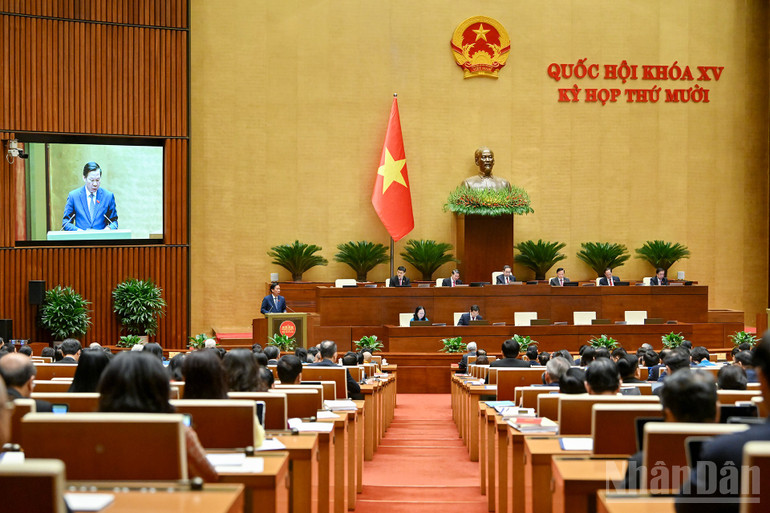 Quang cảnh phiên họp của Quốc hội. (Ảnh: DUY LINH) ndo_br_chi-4450.jpg
