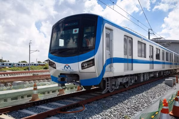 Khu vực depot, tuyến Metro số 1 Bến Thành-Suối Tiên. (Ảnh: VÕ LÊ)