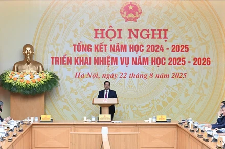 Thủ tướng Phạm Minh Chính chủ trì Hội nghị tổng kết năm học 2024-2025 và triển khai nhiệm vụ năm học 2025-2026. 