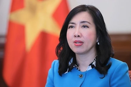 Thứ trưởng Ngoại giao Lê Thị Thu Hằng. (Ảnh: An Đăng/TTXVN)