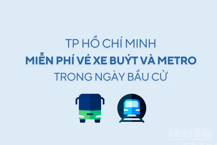[Infographic] Thành phố Hồ Chí Minh miễn phí vé xe buýt và metro trong ngày bầu cử