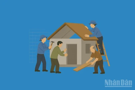 [Infographic] "Chiến dịch Quang Trung" thần tốc xây dựng, sửa chữa nhà ở cho bà con vùng lũ miền trung