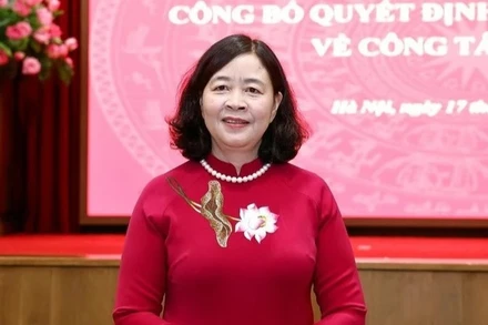 Đồng chí Bùi Thị Minh Hoài. (Ảnh: TTXVN)