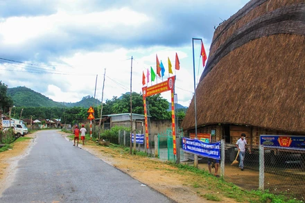 Bộ mặt xã Đăk Kôi ngày càng khang trang, sạch đẹp.