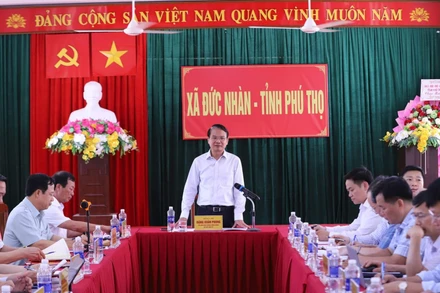 Bí thư Tỉnh ủy Phú Thọ Đặng Xuân Phong phát biểu tại buổi làm việc.