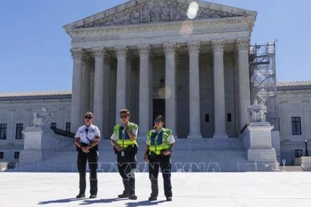 Tòa án tối cao Mỹ ở Washington D.C. Ảnh: THX/TTXVN