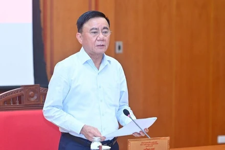 Đồng chí Trần Cẩm Tú, Ủy viên Bộ Chính trị, Thường trực Ban Bí thư. (Ảnh: ĐĂNG KHOA)