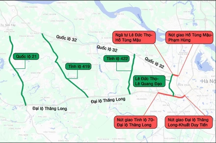 [Infographic] Hà Nội hạn chế xe tải, xe container đi vào Vành đai 3 trên cao từ 1/1/2026