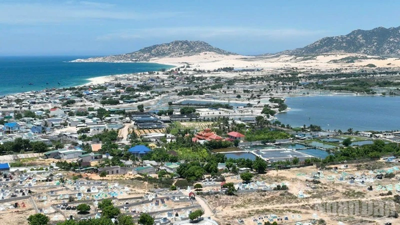 Xã Phước Dinh (Khánh Hòa), nơi được chọn xây dựng Nhà máy điện hạt nhân Ninh Thuận 1. Ảnh: NGUYỄN TRUNG