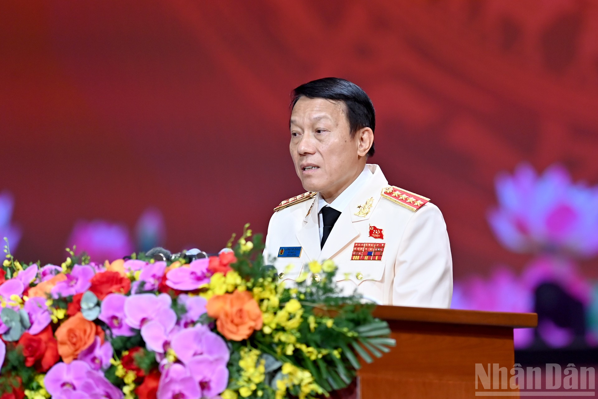 Đại tướng Lương Tam Quang, Bộ trưởng Công an phát biểu tại Lễ kỷ niệm. ndo_br_a11-bnd-2682.jpg