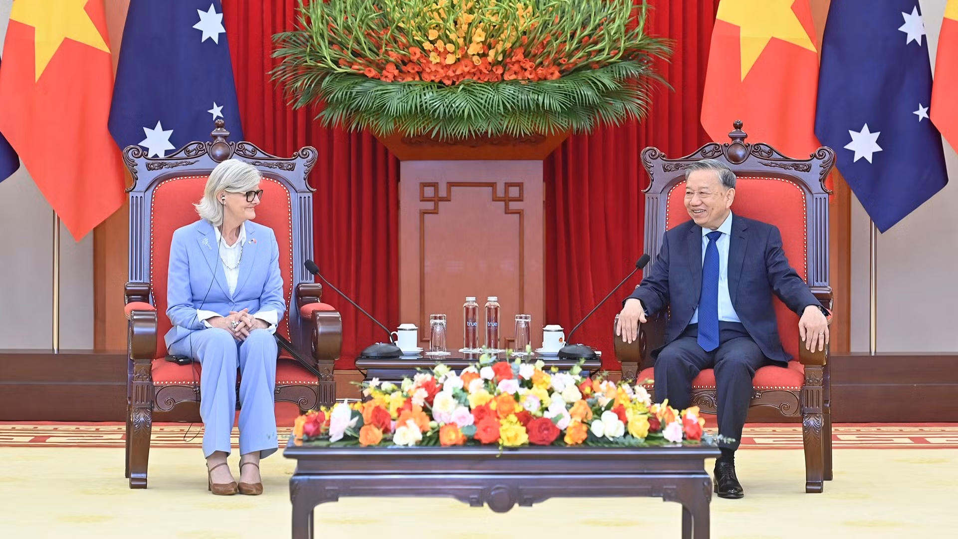 Tổng Bí thư Tô Lâm tiếp Toàn quyền Australia Sam Mostyn.
