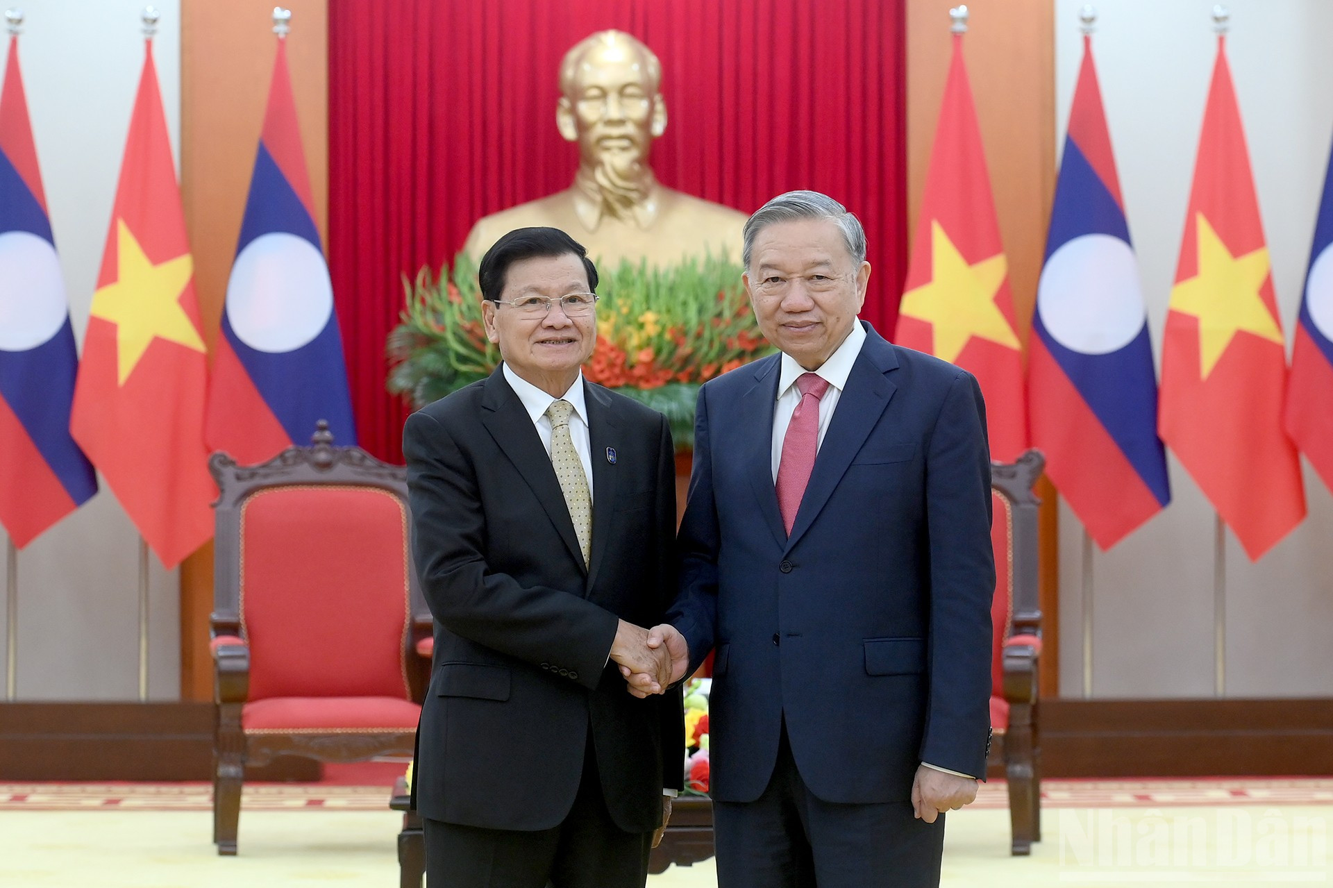 Tổng Bí thư Tô Lâm và Tổng Bí thư, Chủ tịch nước Lào Thongloun Sisoulith. ndo_br_a8-bnd-4765.jpg