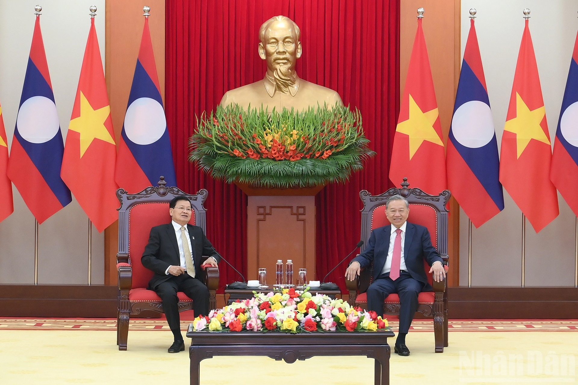 Tổng Bí thư Tô Lâm và Tổng Bí thư, Chủ tịch nước Lào Thongloun Sisoulith. ndo_br_a3-bnd-4874.jpg
