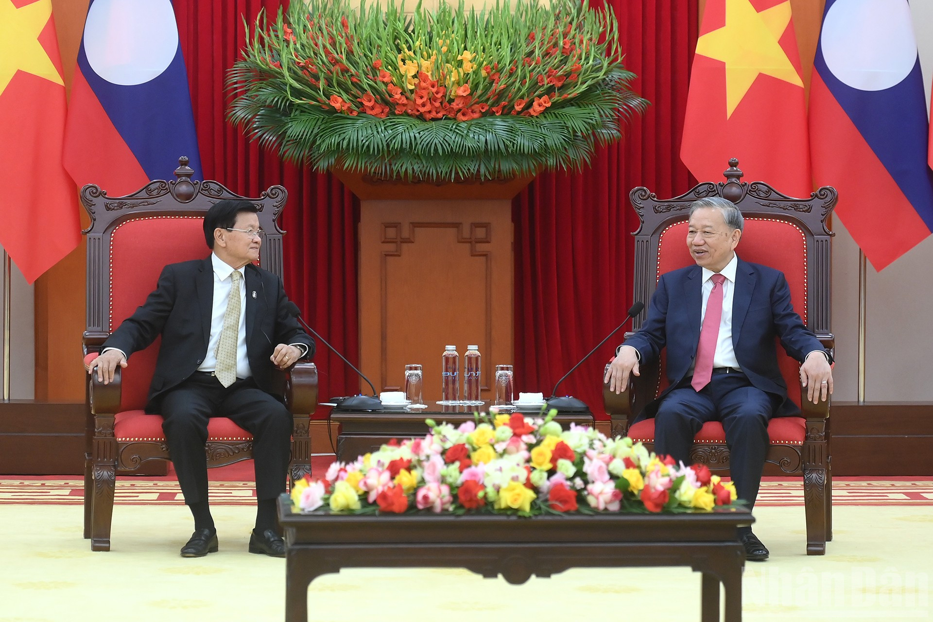 Tổng Bí thư Tô Lâm và Tổng Bí thư, Chủ tịch nước Lào Thongloun Sisoulith. ndo_br_a3-bnd-4852.jpg