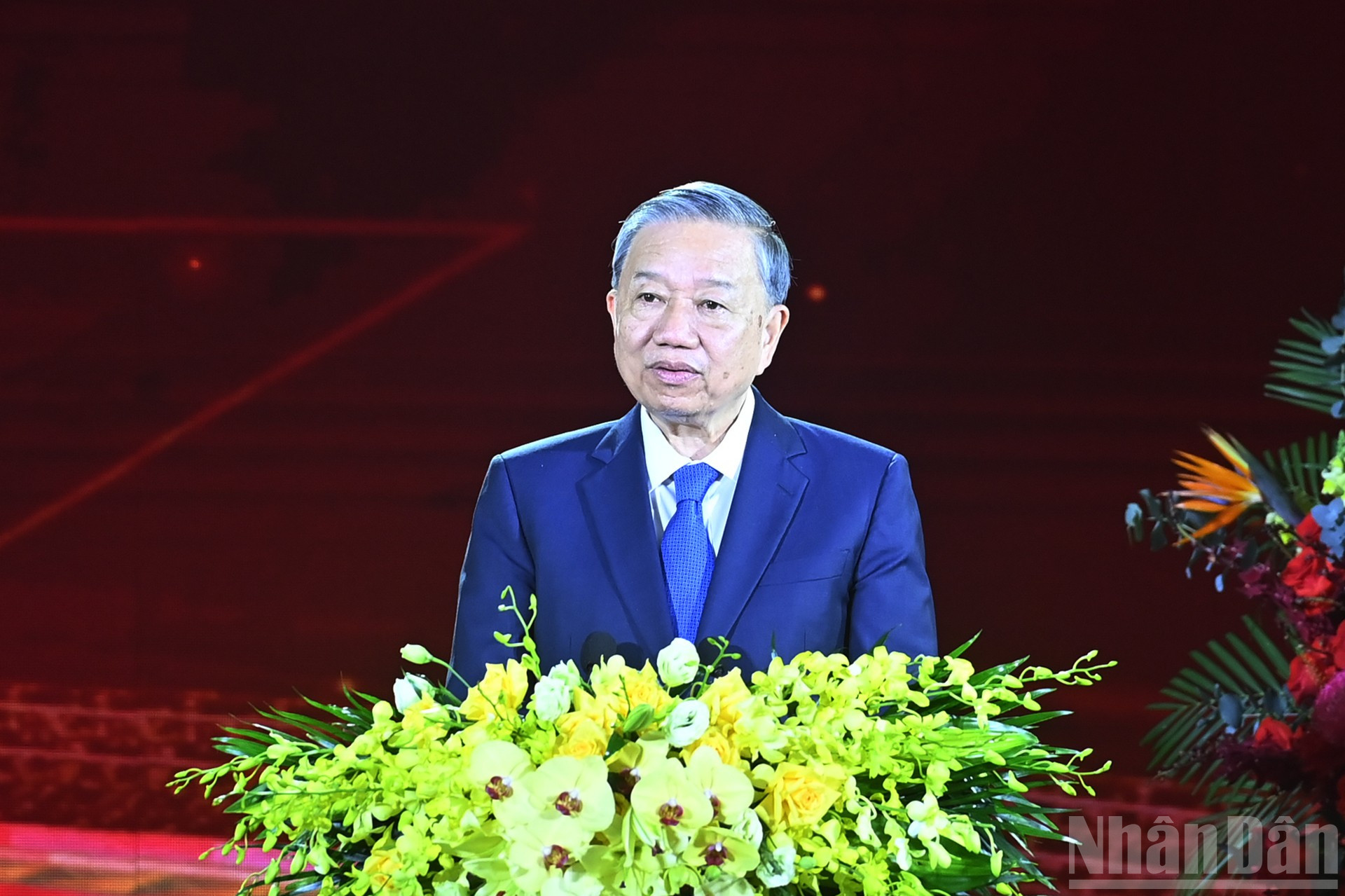 Tổng Bí thư Tô Lâm phát biểu tại lễ kỷ niệm. ndo_br_a6-bnd-5875.jpg