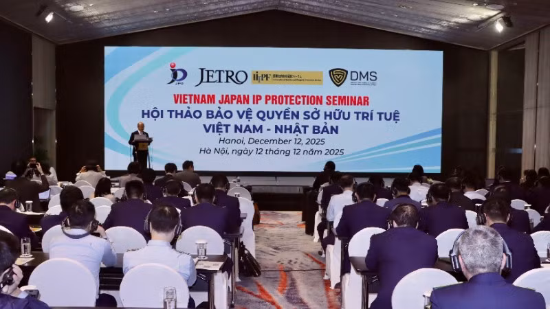 Toàn cảnh Hội thảo: “Bảo vệ sở hữu trí tuệ Việt Nam-Nhật Bản”.