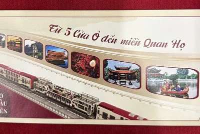 Tuyến tàu du lịch “Từ 5 Cửa Ô đến miền Quan họ” sẽ khởi hành từ ga Hà Nội đến ga Từ Sơn (Bắc Ninh) và ngược lại. 
