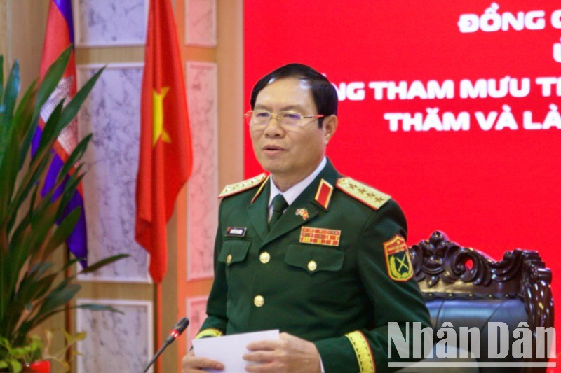 Đại tướng Nguyễn Tân Cương phát biểu ý kiến chỉ đạo. z6671809240599-d666a8fbb667bfb03f1694bbcc43b782-7089.jpg