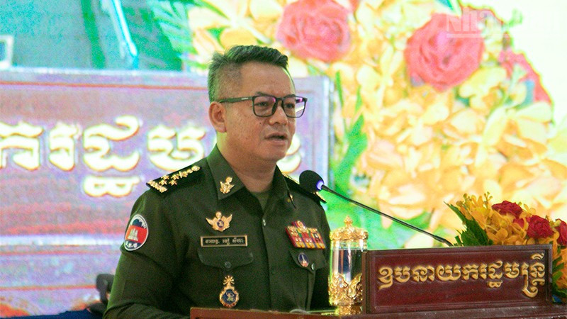 Đại tướng Tea Seiha, Phó Thủ tướng, Bộ trưởng Quốc phòng Campuchia. (Ảnh: HUY VŨ) ndo_tr_tea-seiha.jpg