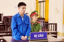 Bị cáo Cao Xuân Hoàng tại phiên tòa. (Ảnh: VĂN VŨ)