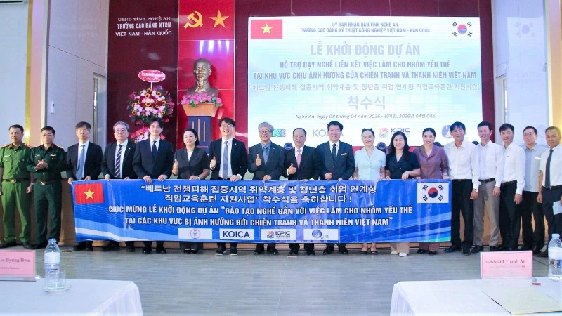 Dự án 4,5 triệu USD đào tạo nghề cho nhóm yếu thế tại Nghệ An