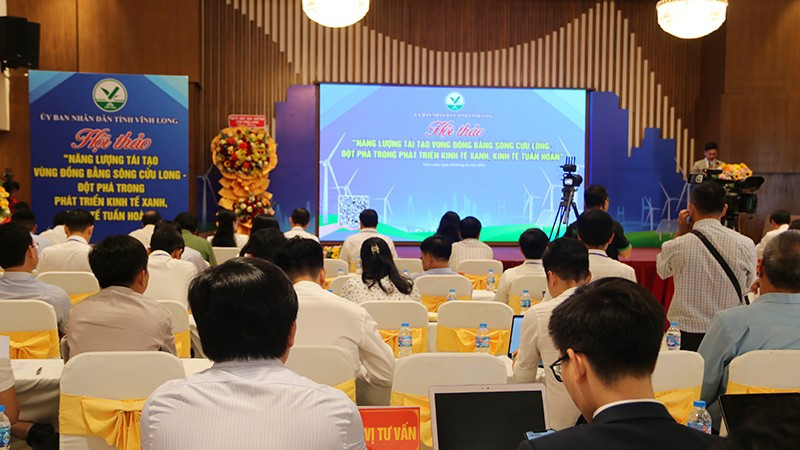 Hội thảo năng lượng tái tạo vùng Đồng bằng sông Cửu Long tại tỉnh Vĩnh Long.