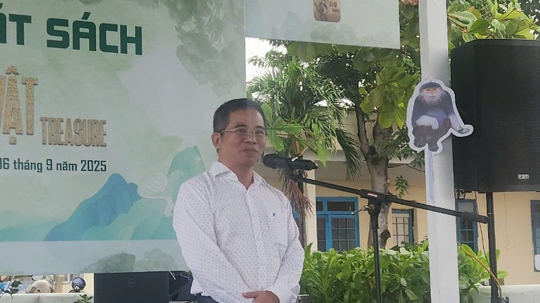 Bí thư Đảng ủy, Chủ tịch Hội đồng nhân dân phường Sơn Trà phát biểu. 4a3a7ab8-5bac-400f-b258-0447fd917604-6366.jpg
