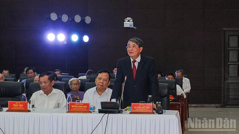 Phó Chủ tịch Quốc hội Nguyễn Đức Hải phát biểu tại hội nghị. ndo_br_z6943781941764-9ac7472ef861f33f93b18fa6daa8f682-7345.jpg
