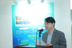 Tiến sĩ Nguyễn Trần Điện, Phó Trưởng Ban Ứng dụng và Triển khai công nghệ phát biểu tại sự kiện. (Ảnh: BÍCH LIÊN)