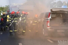 Diễn tập ứng phó sự cố bức xạ và hạt nhân cấp thành phố.