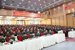 Các đại biểu dự Hội nghị Quân chính năm 2025 tại Học viện Quân y.