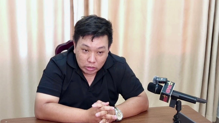 Đối tượng Đặng Ngọc Minh khai nhận hành vi vi phạm. img-2406.jpg
