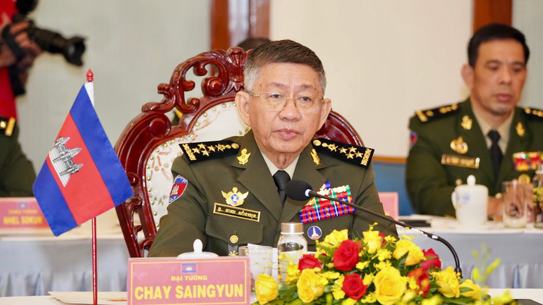 Đại tướng Chay Saingyun, Quốc vụ khanh Thường trực Bộ Quốc phòng Campuchia. img-3889.jpg
