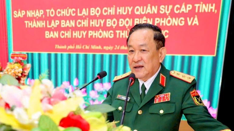 Thượng tướng Võ Minh Lương, Thứ trưởng Bộ Quốc phòng phát biểu. img-0989.jpg