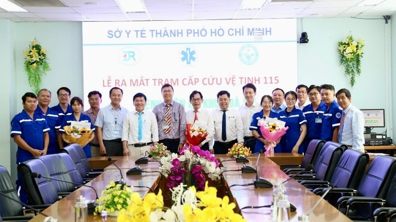 Ra mắt Trạm cấp cứu vệ tinh tại Bệnh viện Bà Rịa. (Ảnh: SYT) img-2291.jpg