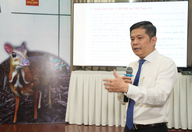 Phó Giáo sư, Tiến sĩ Lê Huỳnh Tiến Duy, Trường đại học Luật Thành phố Hồ Chí Minh phát biểu tại tọa đàm. de9ad3b30c2cb872e13d.jpg