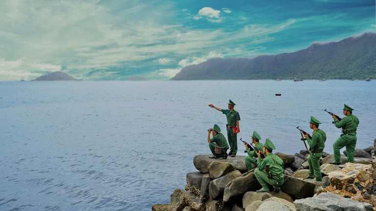 Bộ đội Biên phòng Thành phố Hồ Chí Minh tuần tra kiểm soát địa bàn. (Ảnh: LƯƠNG KIỂM) img-1681-2.jpg