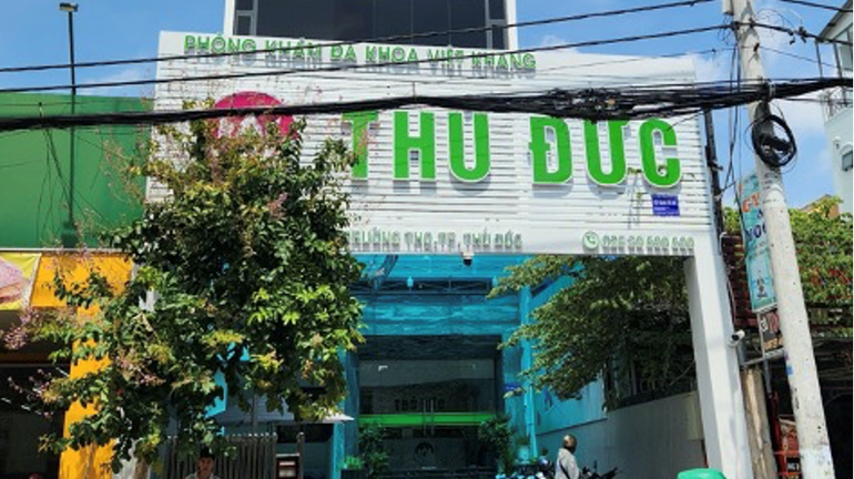 Phòng khám đa khoa Việt Khang Thủ Đức, tại 83C Đặng Văn Bi, phường Thủ Đức. (Ảnh: Sở Y tế TP. Hồ Chí Minh) img-202507204-074732219.png