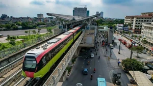 Tuyến metro Nhổn-Cầu Giấy đã phục vụ hơn 6,4 triệu lượt hành khách. (Ảnh: TRUNG DŨNG)